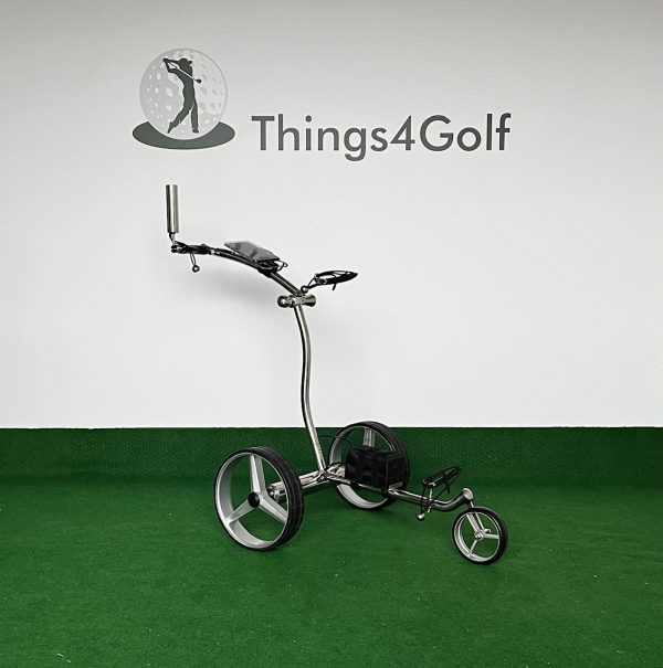 T4G GT2 Electrische Golftrolley RVS (remote) "Package Deal"