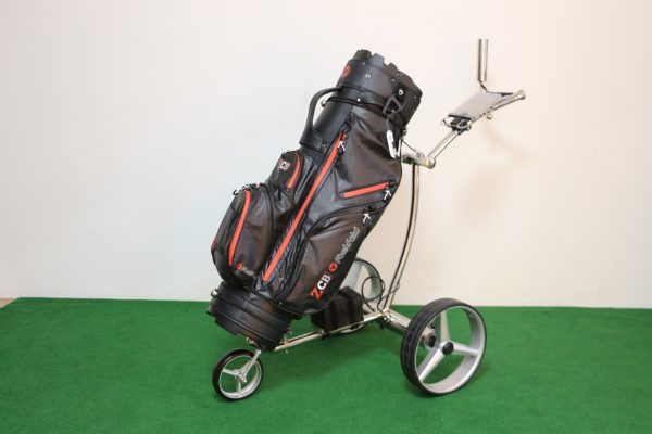 Combi: T4G GT5 Electrische Golftrolley ALU (remote) met FastFold ZCB Cartbag