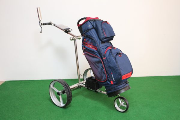 Combi: T4G GT5 Electrische Golftrolley ALU (remote) met FastFold Cartbag STAR