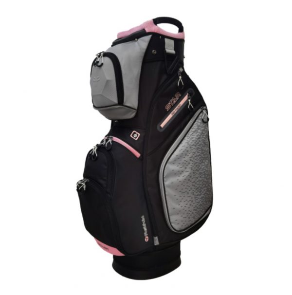Combi: T4G GT5 Electrische Golftrolley ALU (remote) met FastFold Cartbag STAR