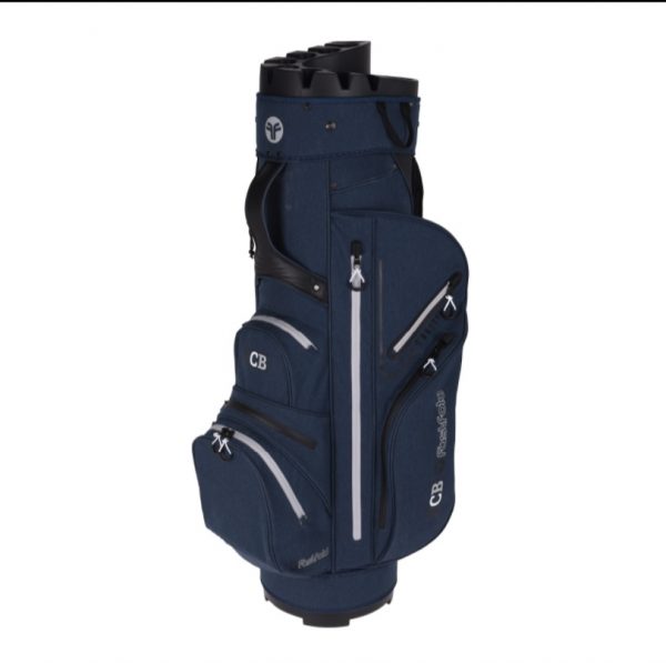 Combi: T4G Electrische Golftrolley RVS met FastFold ZCB Cartbag