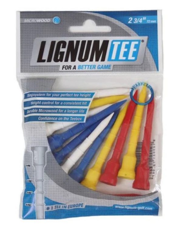 Plastic Lignum tees (Gekleurd)