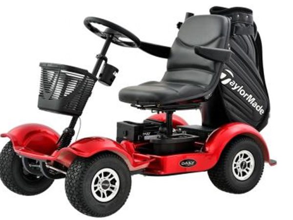 Electrische Mini Buggy met golftashouder